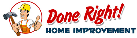 Done Right Home Improvement logo featuring a clean, modern design representing trusted home repair and renovation services